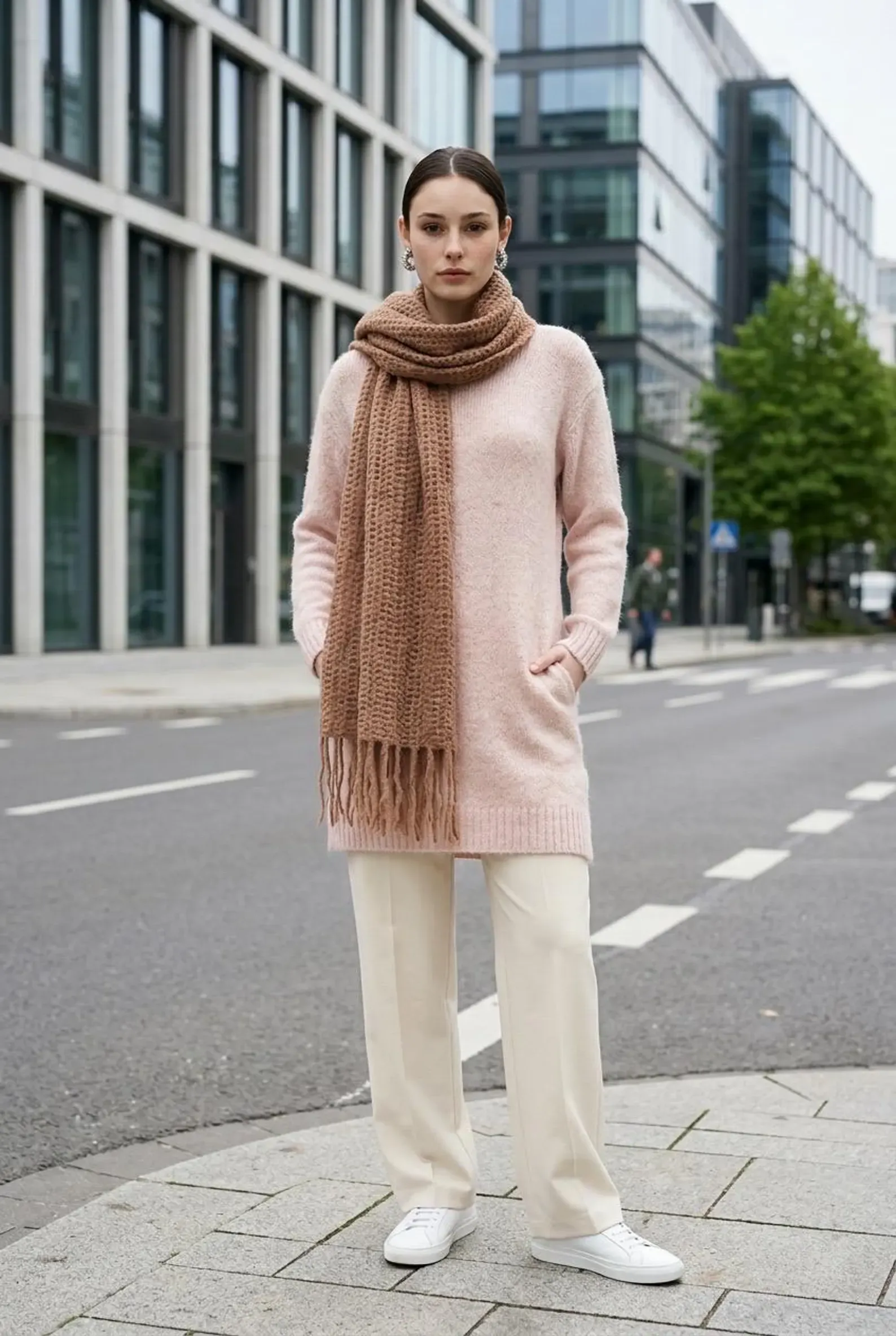 Bufanda de alpaca tejida a crochet - Imagen 17