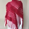 Chal de Crochet de Merino con Flecos
