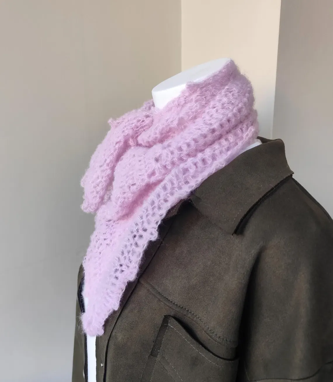 Pañuelo de ganchillo de alpaca - Imagen 4