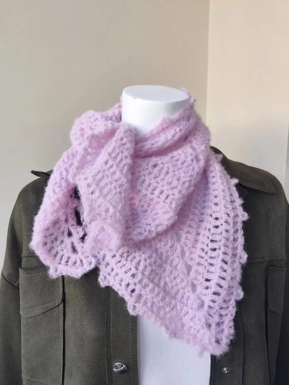 Pañuelo de ganchillo de alpaca - Imagen 9